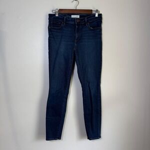 Loft Legging‎ Dark Indigo Stretch Skinny Jeans Size 6 28 Blue